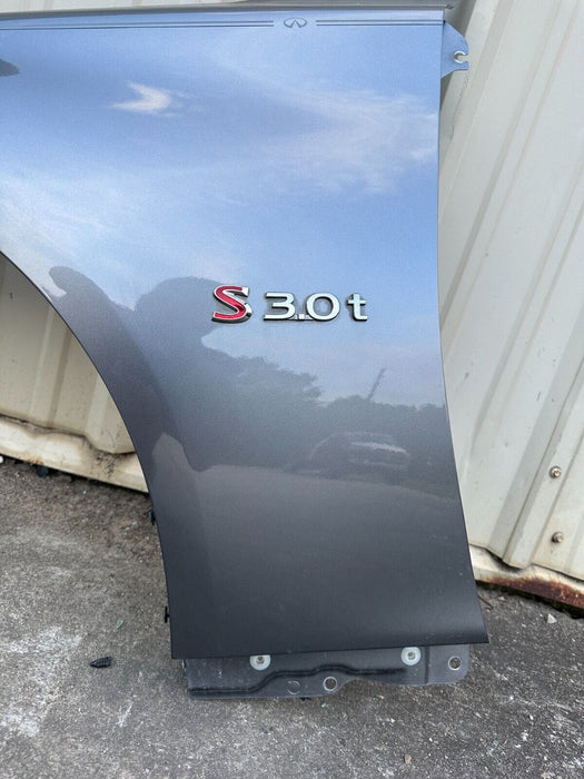 2017 INFINITI Q50 RED SPORT SEDAN DRIVER FENDER GRAY METALLIC (KAD) OEM