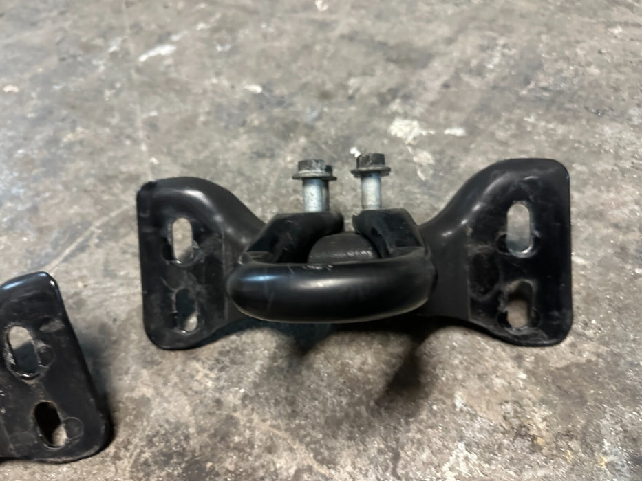 2017-2022 FORD F250 F350 F450 FRONT BUMPER ALL BLACK LEFT & RIGHT TOW HOOKS OEM