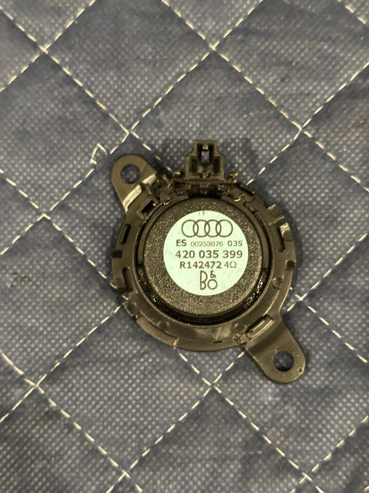 2014 AUDI R8 BANG & OLUFSEN LEFT RIGHT TWEETER A PILLAR SPEAKER PAIR 420 035 399