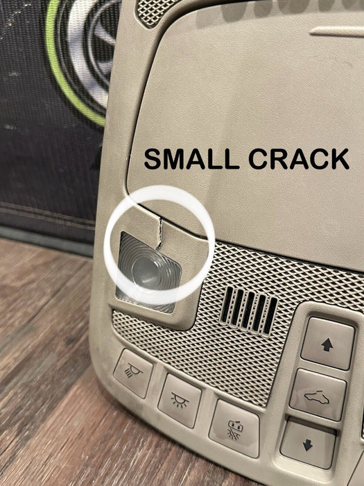 2017-2019 FORD F250 F350 F450 LIMITED OVERHEAD UPFITTER CONSOLE OEM *READ/CRACK*