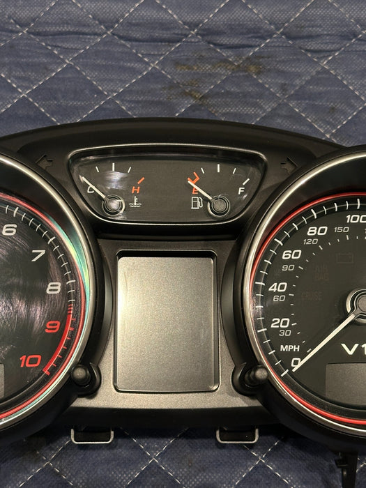 2014 AUDI R8 V10 SPEEDOMETER INSTRUMENTAL GAUGE CLUSTER OEM AUTO TRANSMISSION
