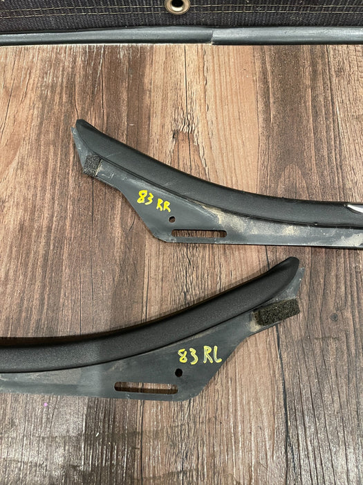 2017-2019 FORD F250 F350 REAR LEFT RIGHT CHROME DOOR STRIP PAIR OEM (READ DESCR)