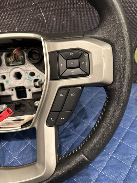 2017-2019 FORD F250 F350 LARIAT ADAPTIVE STEERING WHEEL W/ CRUISE CONTROL OEM