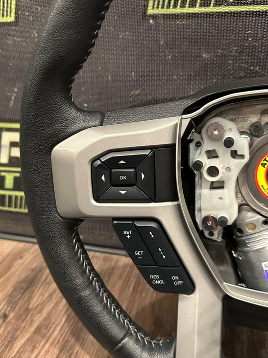 2019 FORD F250 F350 LARIAT STEERING WHEEL W/ ADAPTIVE CRUISE/ADAPTIVE STEERING