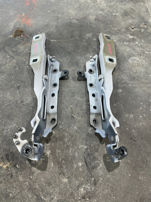 2017-2019 FORD F250 F350 F450 LEFT RIGHT HOOD HINE PAIR OEM