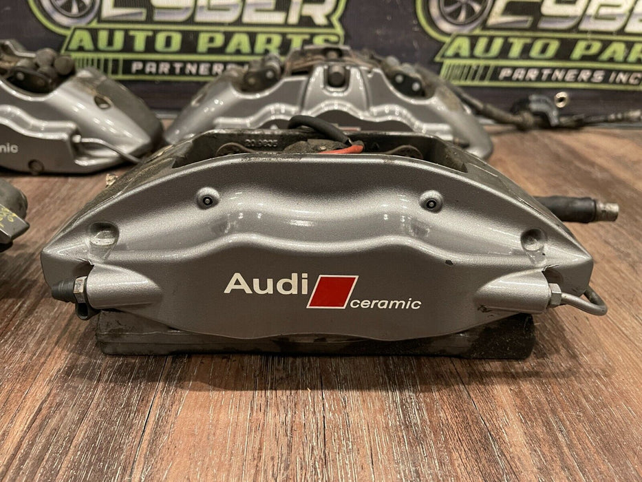 2017 2018 19 20 21 22 AUDI R8 PLUS V10 CARBON CERAMIC CALIPERS PADS SET OF 4 OEM