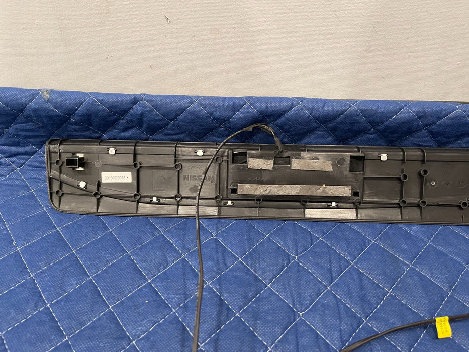 2014 NISSAN 370Z NISMO DRIVER LEFT ILLUMINATED KICK PLATE TRIM OEM *SCRATCHES*