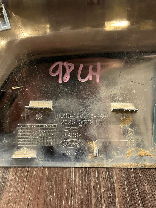 2017-19 FORD F250 F350 F450 DRIVER LEFT CHROME MIRROR CAP OEM HC3B-17D743