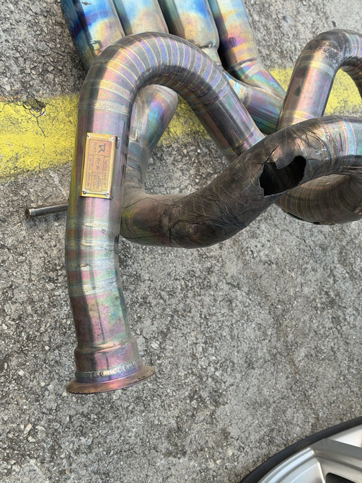 LAMBORGHINI AVENTADOR SV LP750 RYFT TITANIUM RACE EXHAUST 1/88 *DAMAGE*
