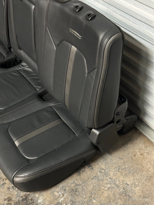 2020 2021 2022 FORD F250 F350 F450 PLATINUM REAR SEATS BLACK LEATHER OEM *READ*