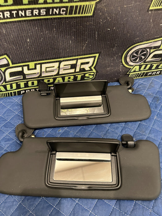 2010 NISSAN 370Z CONVERTIBLE FRONT LEFT & RIGHT SUN VISORS SUNVISOR OEM
