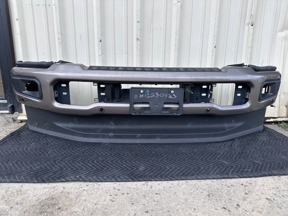 2023 2024 2025 FORD F250 F350 FRONT BUMPER ASSEMBLY STONE GRAY ~PAINT CHIP~