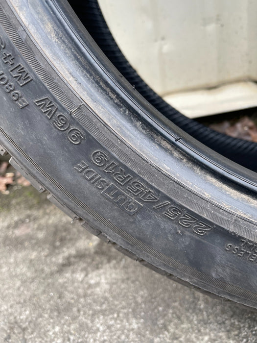 BRIDGESTONE POTENZA RE980 AS 225/45R19 96W M+S TIRE 4420 MANU DATE INFINITI G37