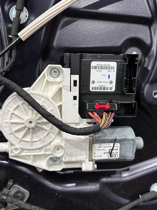 2014 AUDI R8 SPYDER RIGHT PURPLE DOOR SHELL W WINDOW OEM *FLAWS/READ*