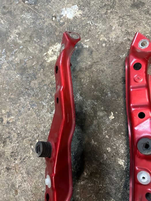 2014 TOYOTA PRIUS LEFT RIGHT RADIATOR SIDE SUPPORT BRACKETS OEM 53204-12060