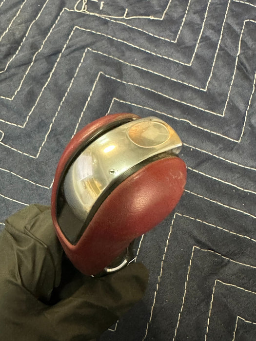 2018 PORSCHE 718 982 BOXTER S AUTOMATIC SHIFT KNOB RED LEATHER PDK OEM