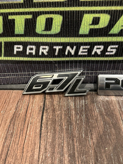 2017-2022 FORD F250 F350 F450 6.7L POWER STROKE TURBO DIESEL EMBLEM OEM *M FLAWS