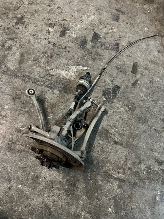 2020 BMW M4 F82 REAR LEFT SPINDLE KNUCKLE CONTROL ARM SUSPENSION W/ AXLE OEM