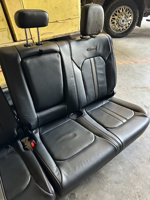 2020 2021 2022 FORD F250 F350 F450 PLATINUM REAR SEATS BLACK LEATHER OEM *READ*