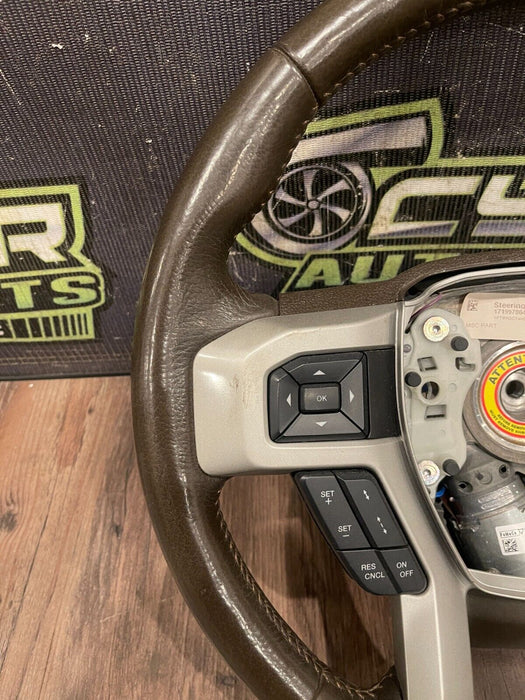 2017-2022 FORD F250 F450 KING RANCH ADAPTIVE STEERING WHEEL *FAULT*