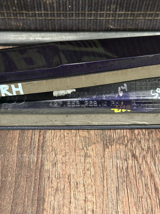 2014 2015 AUDI R8 RIGHT WINDOW BELT MOLDING OEM VELVET PURPLE *FLAWS 5-7*