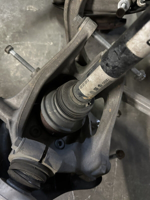 2017 AUDI R8 5.2L V10 REAR RIGHT KNUCKLE CONTROL ARM W/ AXLE ASSEMBLY 2018 OEM