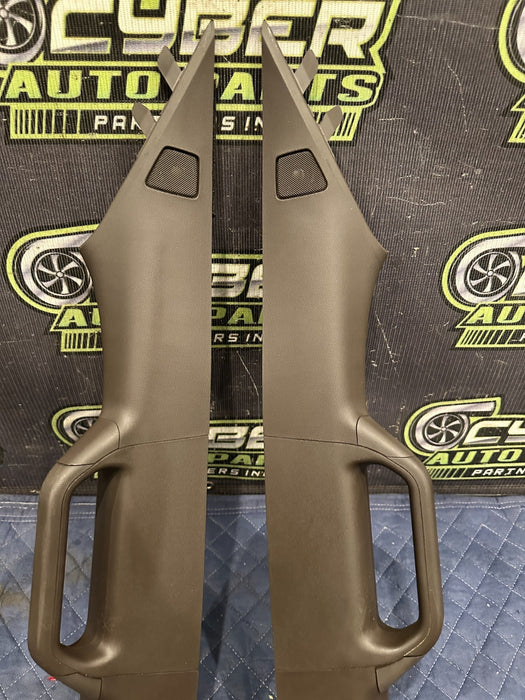 2017-2019 FORD F250 F350 KING RANCH BROWN FRONT LEFT RIGHT A PILLARS OEM