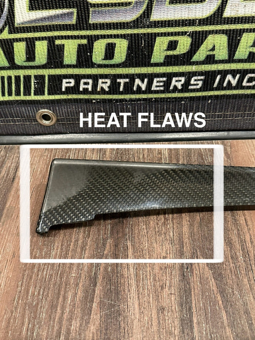 2021 AUDI R8 DASHBOARD LEFT CARBON FIBER TRIM OEM 4S1857211 D *HEAT FLAWS 2-3*