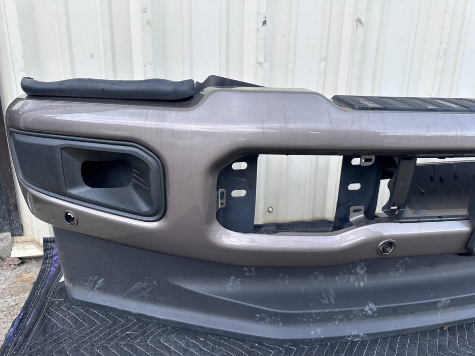 2023 2024 2025 FORD F250 F350 FRONT BUMPER ASSEMBLY STONE GRAY ~PAINT CHIP~