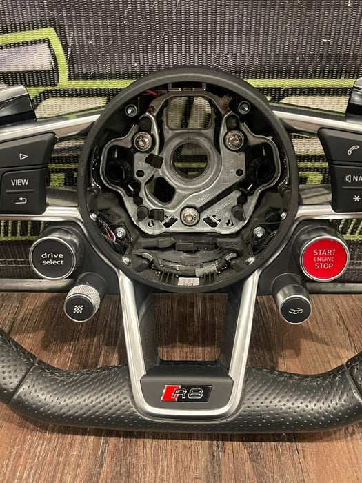 2017 2018 AUDI R8 PLUS STEERING WHEEL ASSEMBLY OEM GENUINE 20K MILES