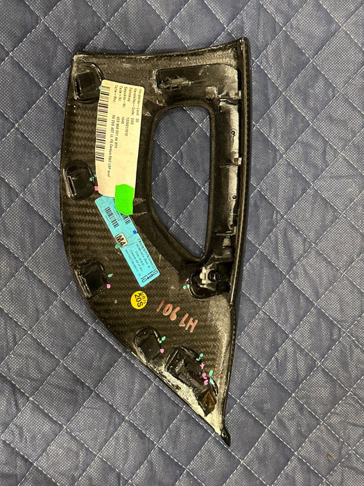 2012 AUDI R8 SPYDER LEFT DOOR CARBON FIBER TRIM PANEL OEM 423 868 091