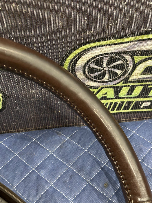 2019 FORD F250 F350 F450 BROWN LEATHER STEERING WHEEL ADAPTIVE CRUISE OEM ~WEAR~