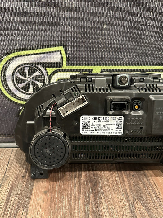 2017 2018 AUDI R8 PLUS INSTRUMENT GAUGE CLUSTER SPEEDOMETER OEM 20K MILES