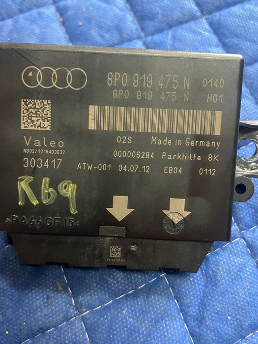 2012 AUDI R8 V8 OEM PARKING ASSIST DISTANCE SENSOR CONTROL MODULE 8P0919475