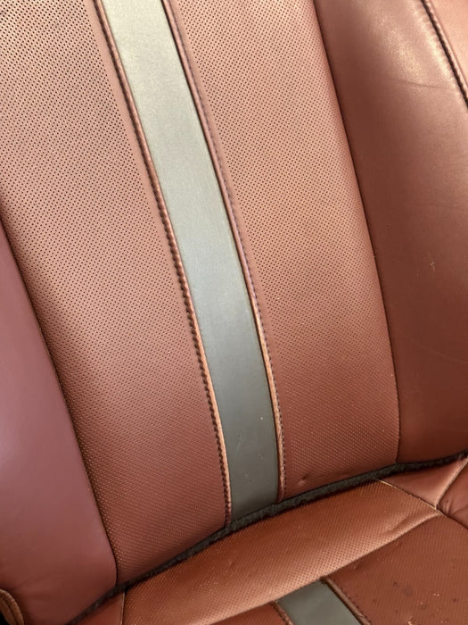 2017-2019 FORD F250 F350 F450 DARK MARSALA RED LEATHER DRIVER SEAT OEM *READ*