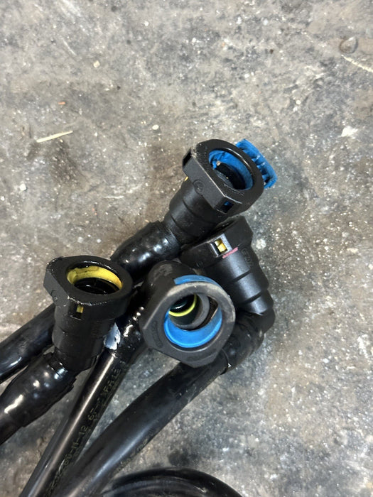 2021 FORD F450 6.7 DIESEL FUEL LINES HOSE TUBES (5PC) 48 GALLON OEM