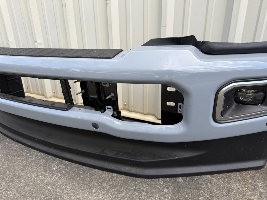 2023 2024 2025 FORD F450 PLATINUM FRONT BUMPER ASSEMBLY GLACIER GREY OEM