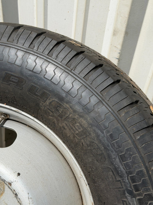 FORD F350 DRW DUALLY SPARE STEEL WHEEL RIM TIRE GOOD TREAD 17X6.5 LT245/75R17