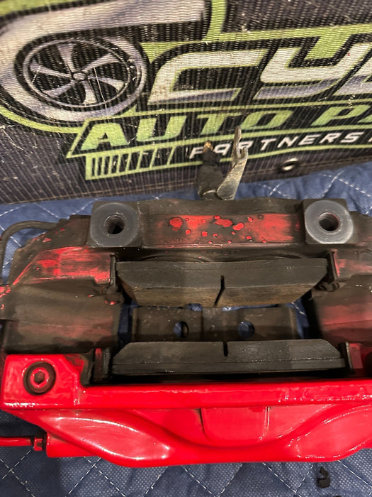 2021 AUDI R8 REAR LEFT RED CARBON CERAMIC BRAKE CALIPER OEM ~READ!!~