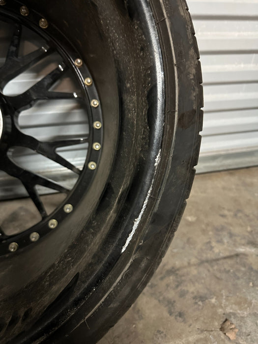2021 AUDI R8 21X12 5X112 ANRKY REAR WHEELS RIMS PAIR TIRE GENUINE OEM ~CURBRASH~