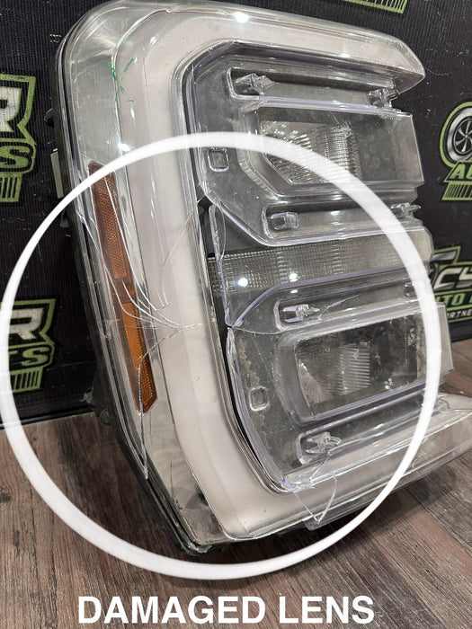 2023-24 FORD F250 F350 F450 PASSENGER RIGHT LED HEADLIGHT OEM *DAMAGED/READ*