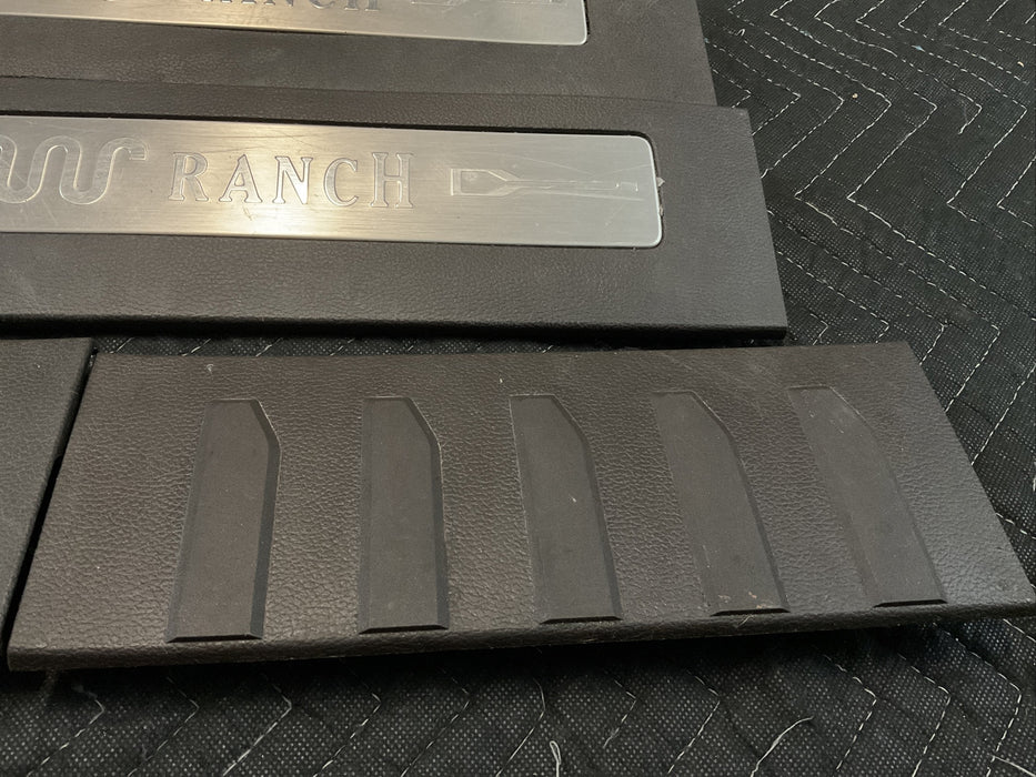 2017-2019 FORD F250 F350 F450 KING RANCH KICK SCUFF PLATE SET OEM