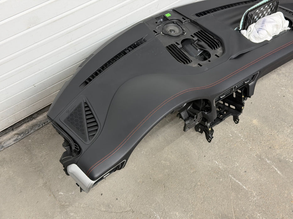 2014 PORSCHE 911 991.1 TURBO S BLACK LEATHER DASH PANEL DASHBOARD ASSEMBLY