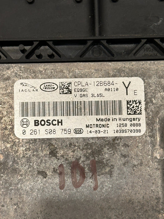 2015 JAGUAR F TYPE R ENGINE CONTROL MODULE ECM ECU 0 261 S08 759 CPLA 12B684 YE