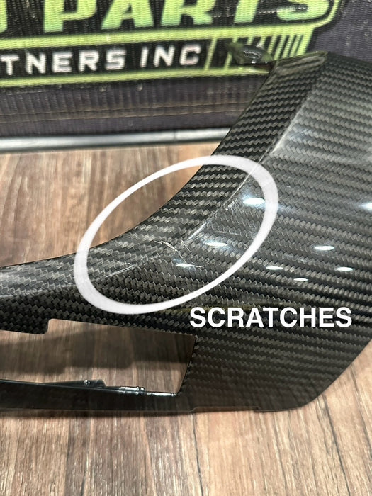 2021 AUDI R8 GAUGE CLUSTER LEFT RIGHT CARBON FIBER TRIM PAIR OEM *READ/SCUFFS*