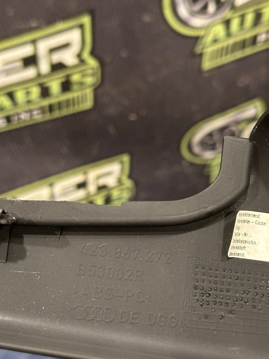 2014 AUDI R8 LEFT RIGHT COWL KICK PANEL TRIMS 423 867 271 423 867 272