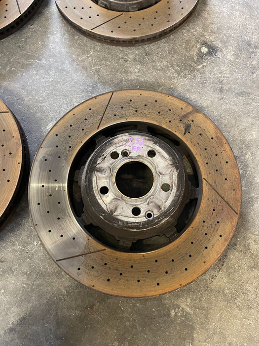 2019 MERCEDES-BENZ E63S AMG FRONT REAR DRILLED & SLOTTED BRAKE ROTOR DISCS OEM