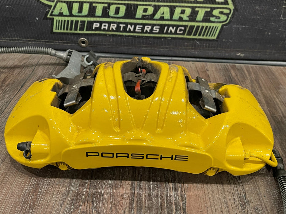 2014 PORSCHE 911 TURBO S 991 FACTORY PCCB CARBON CERAMIC BRAKE CALIPERS SET OEM