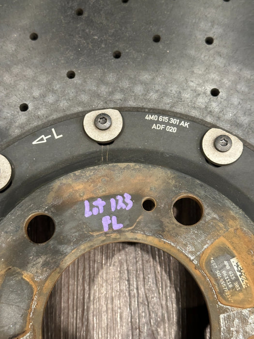 2018-2024 LAMBORGHINI URUS FRONT REAR CARBON CERAMIC BRAKE ROTORS SET OEM