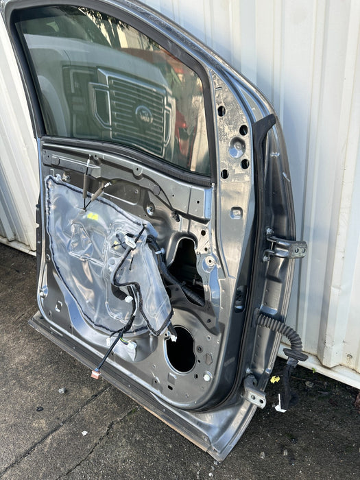 2016 Nissan Titan XD Crew Cab FRONT LEFT DOOR SHELL GUN METALLIC (KAD) OEM